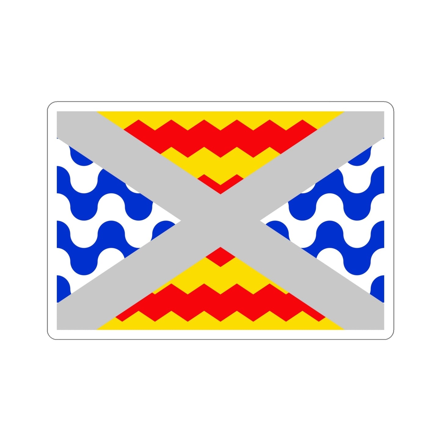 Flag of Swieqi Malta STICKER Vinyl Die-Cut Decal-5 Inch-The Sticker Space