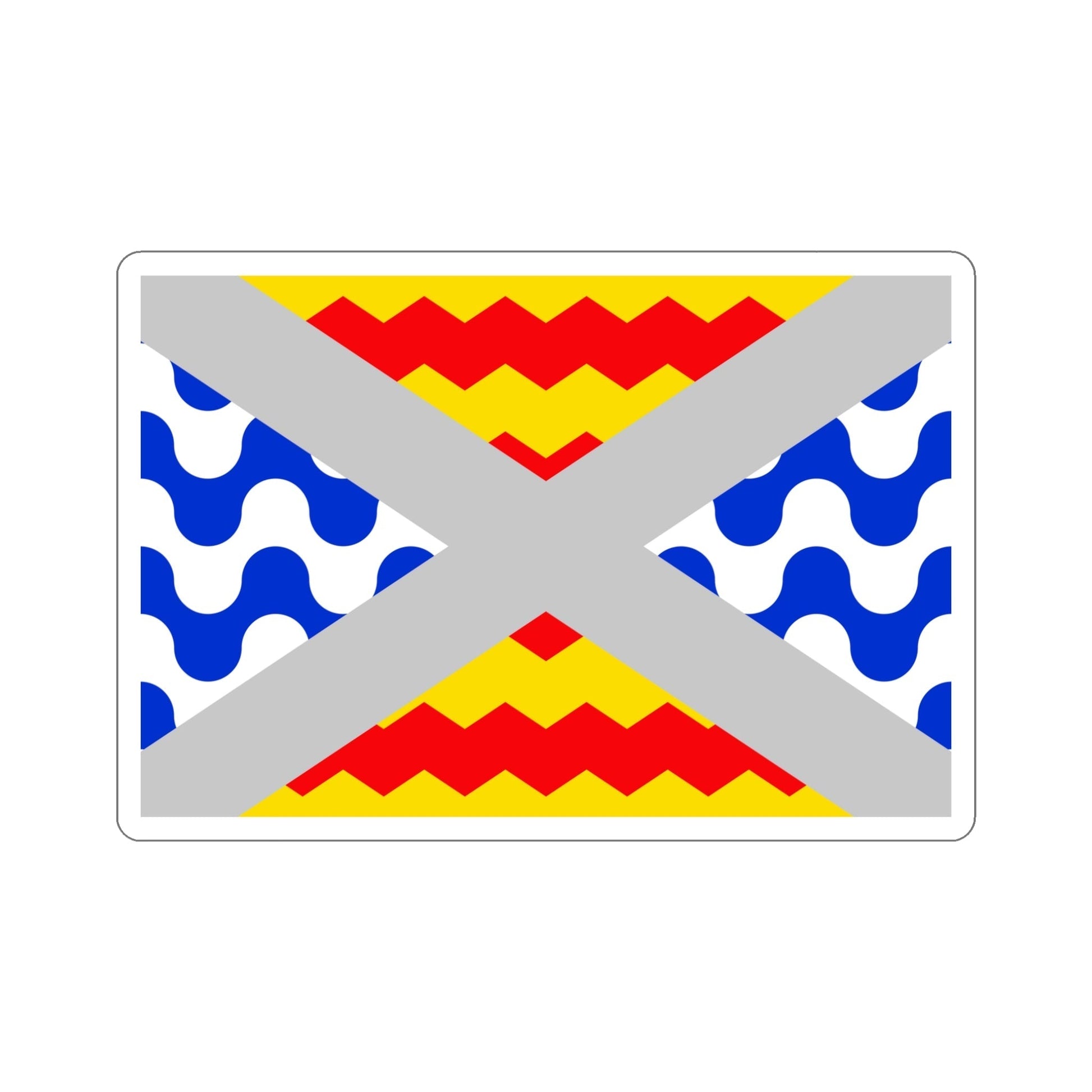 Flag of Swieqi Malta STICKER Vinyl Die-Cut Decal-5 Inch-The Sticker Space