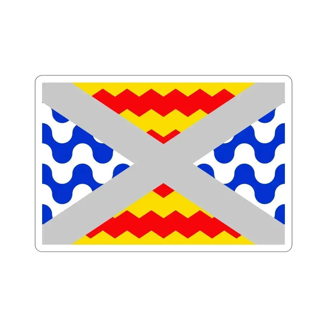 Flag of Swieqi Malta STICKER Vinyl Die-Cut Decal 5 Inch - The Sticker Space