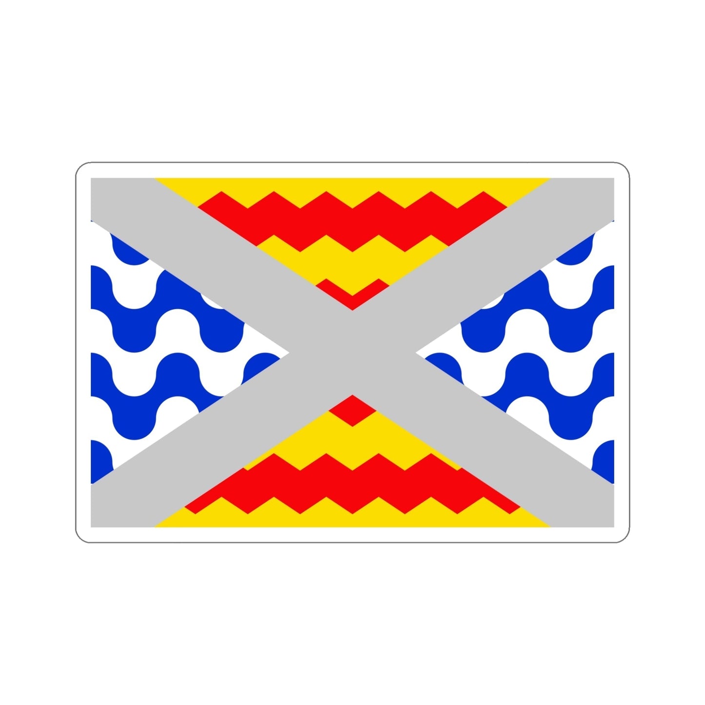 Flag of Swieqi Malta STICKER Vinyl Die-Cut Decal-6 Inch-The Sticker Space