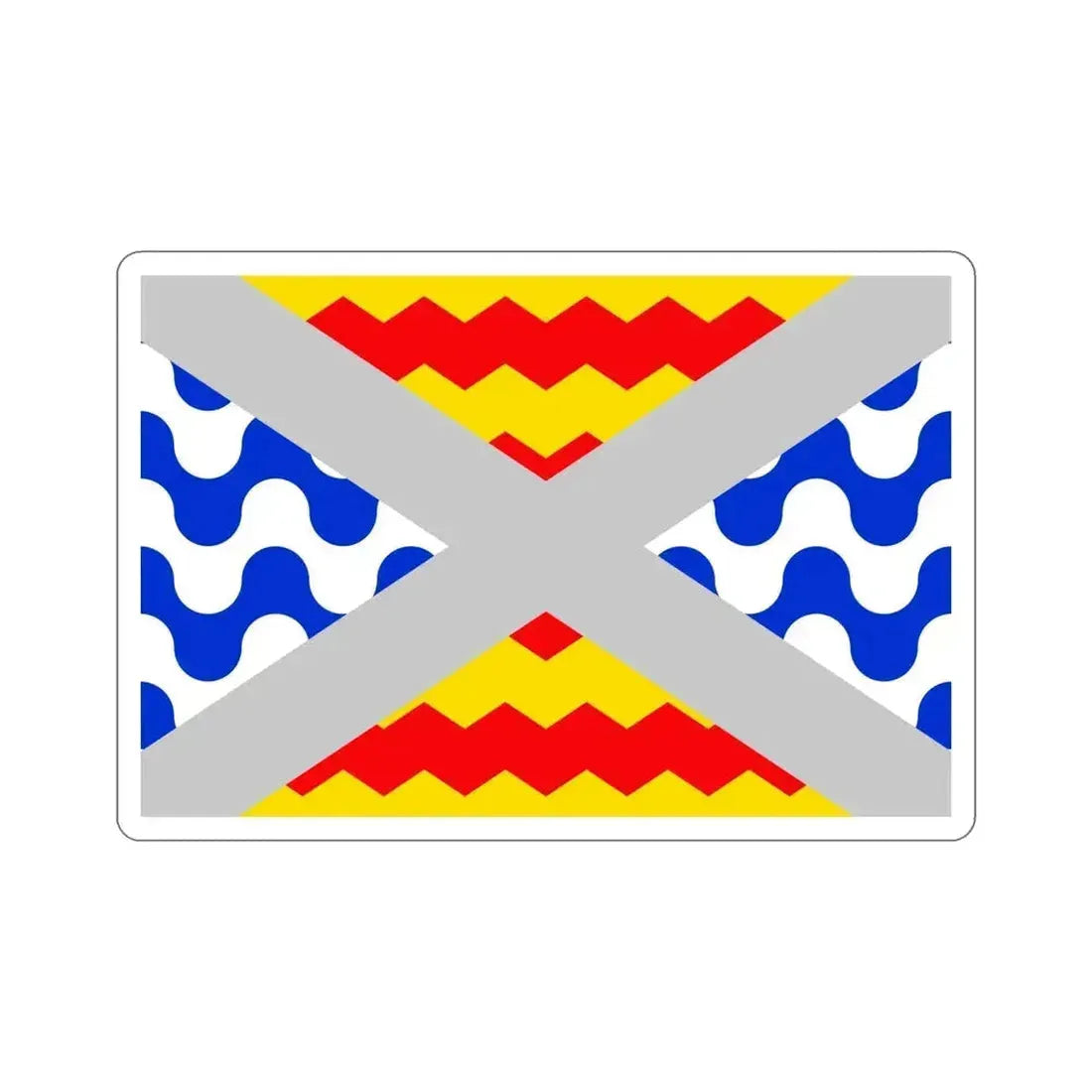 Flag of Swieqi Malta STICKER Vinyl Die-Cut Decal 6 Inch - The Sticker Space