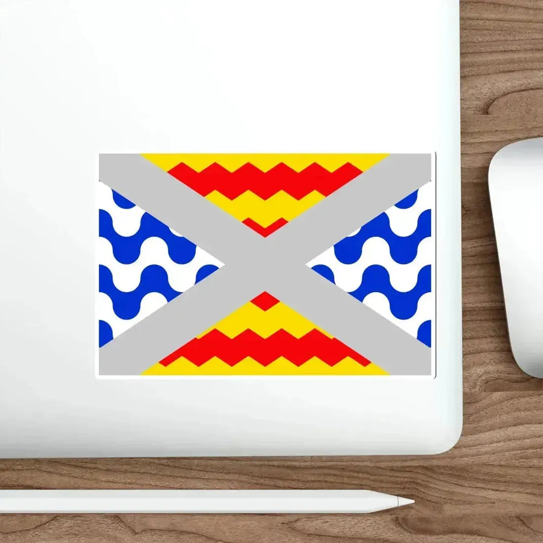 Flag of Swieqi Malta STICKER Vinyl Die-Cut Decal - The Sticker Space