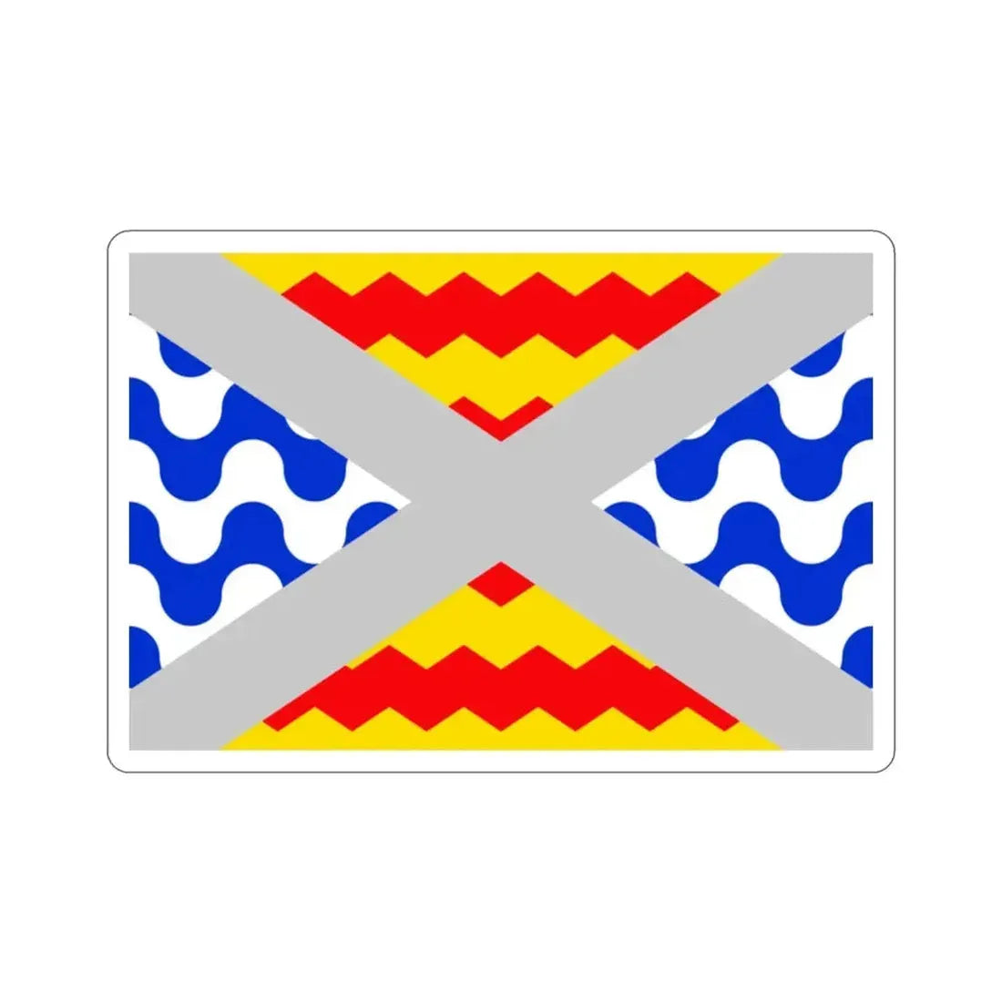 Flag of Swieqi Malta STICKER Vinyl Die-Cut Decal - The Sticker Space