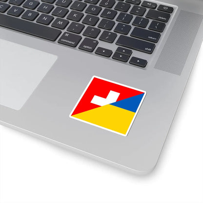 Flag of Switzerland and Ukraine (Switzerland) STICKER Vinyl Kiss-Cut Decal - The Sticker Space