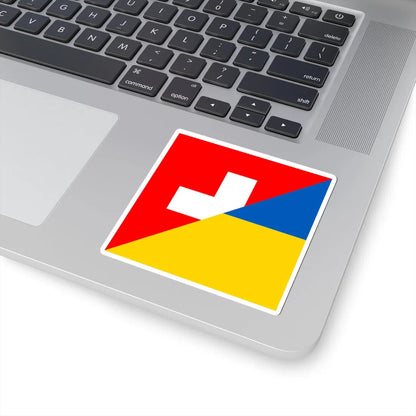 Flag of Switzerland and Ukraine (Switzerland) STICKER Vinyl Kiss-Cut Decal - The Sticker Space