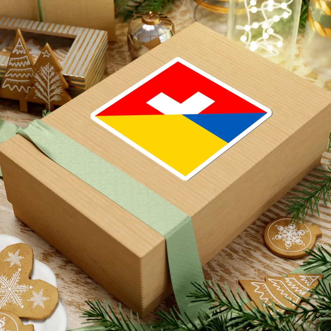 Flag of Switzerland and Ukraine (Switzerland) STICKER Vinyl Kiss-Cut Decal - The Sticker Space