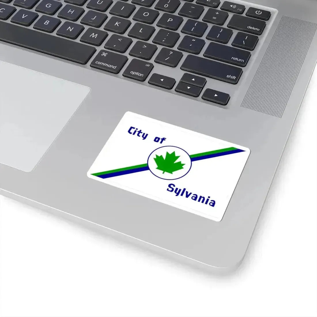 Flag of Sylvania Ohio 1977-2021 (United States) STICKER Vinyl Kiss-Cut Decal - The Sticker Space