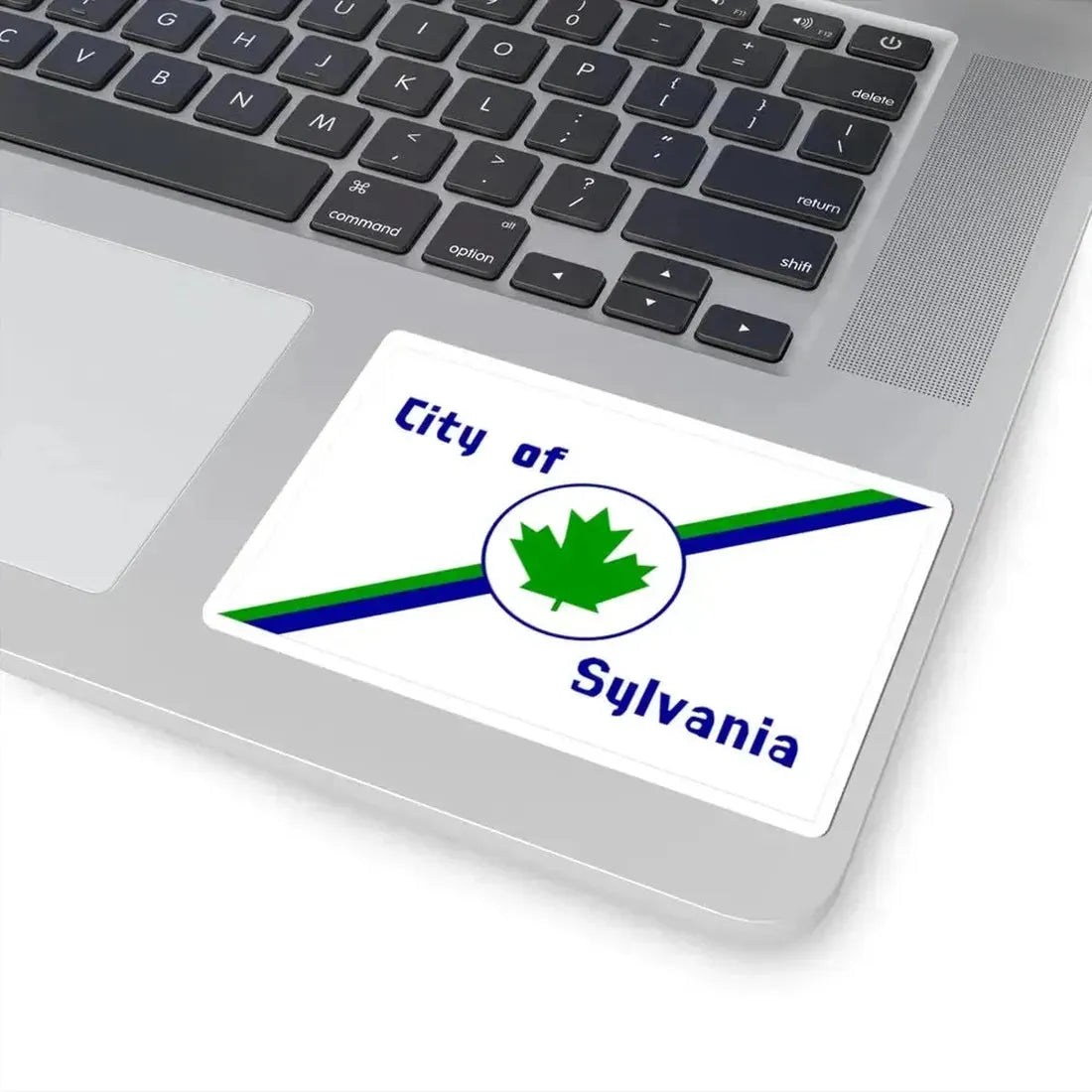 Flag of Sylvania Ohio 1977-2021 (United States) STICKER Vinyl Kiss-Cut Decal - The Sticker Space