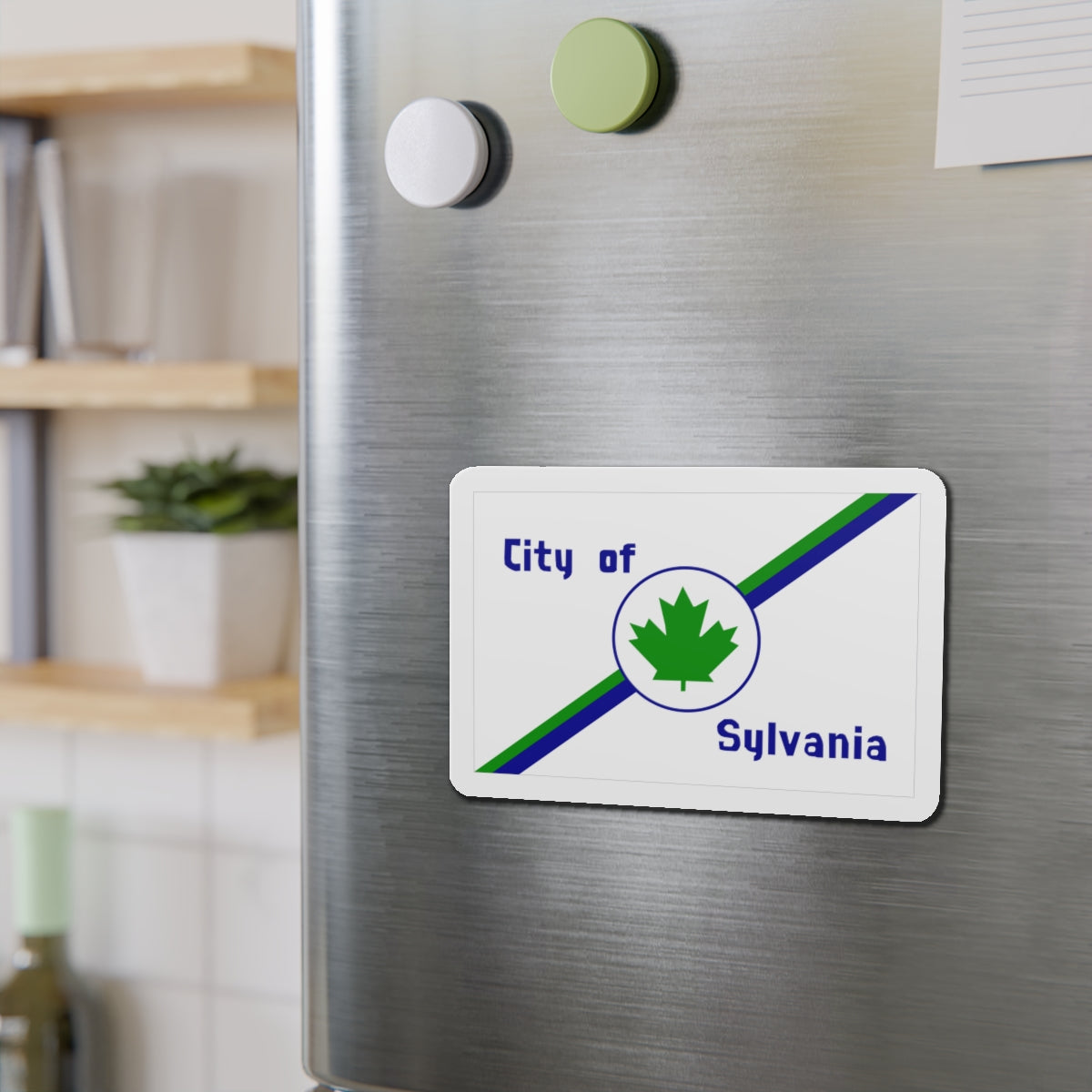 Flag of Sylvania Ohio - Die-Cut Magnet-The Sticker Space