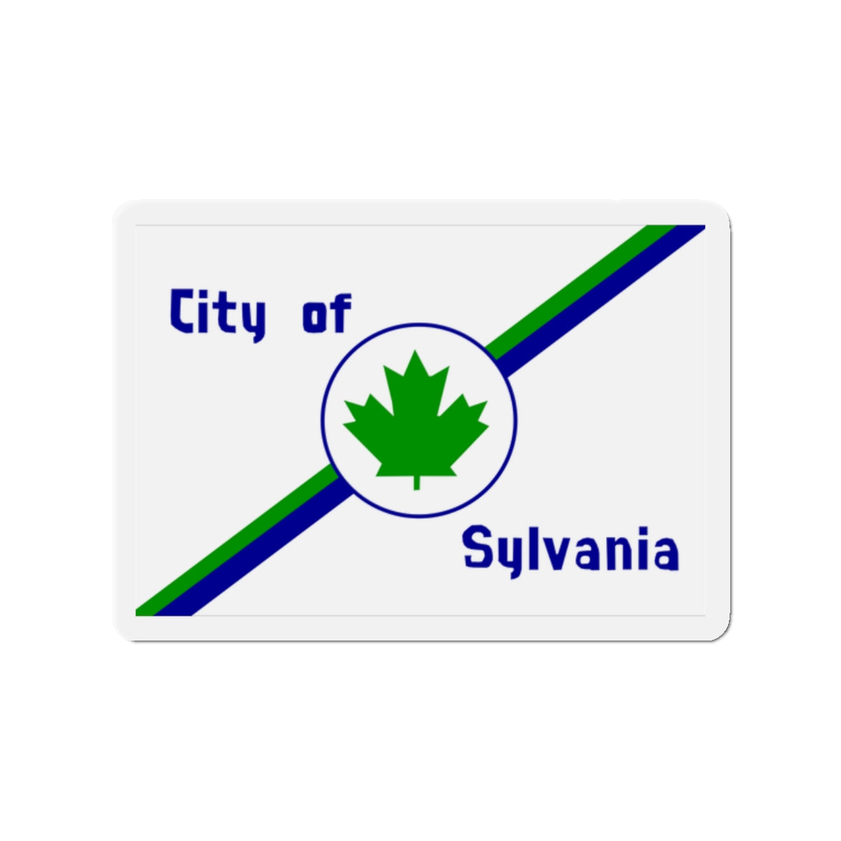 Flag of Sylvania Ohio - Die-Cut Magnet-2" x 2"-The Sticker Space