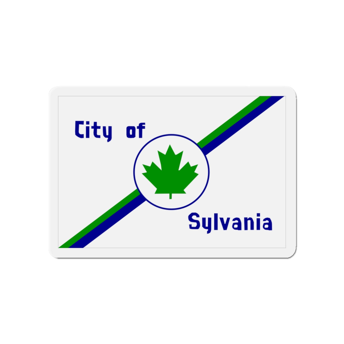 Flag of Sylvania Ohio - Die-Cut Magnet-3" x 3"-The Sticker Space