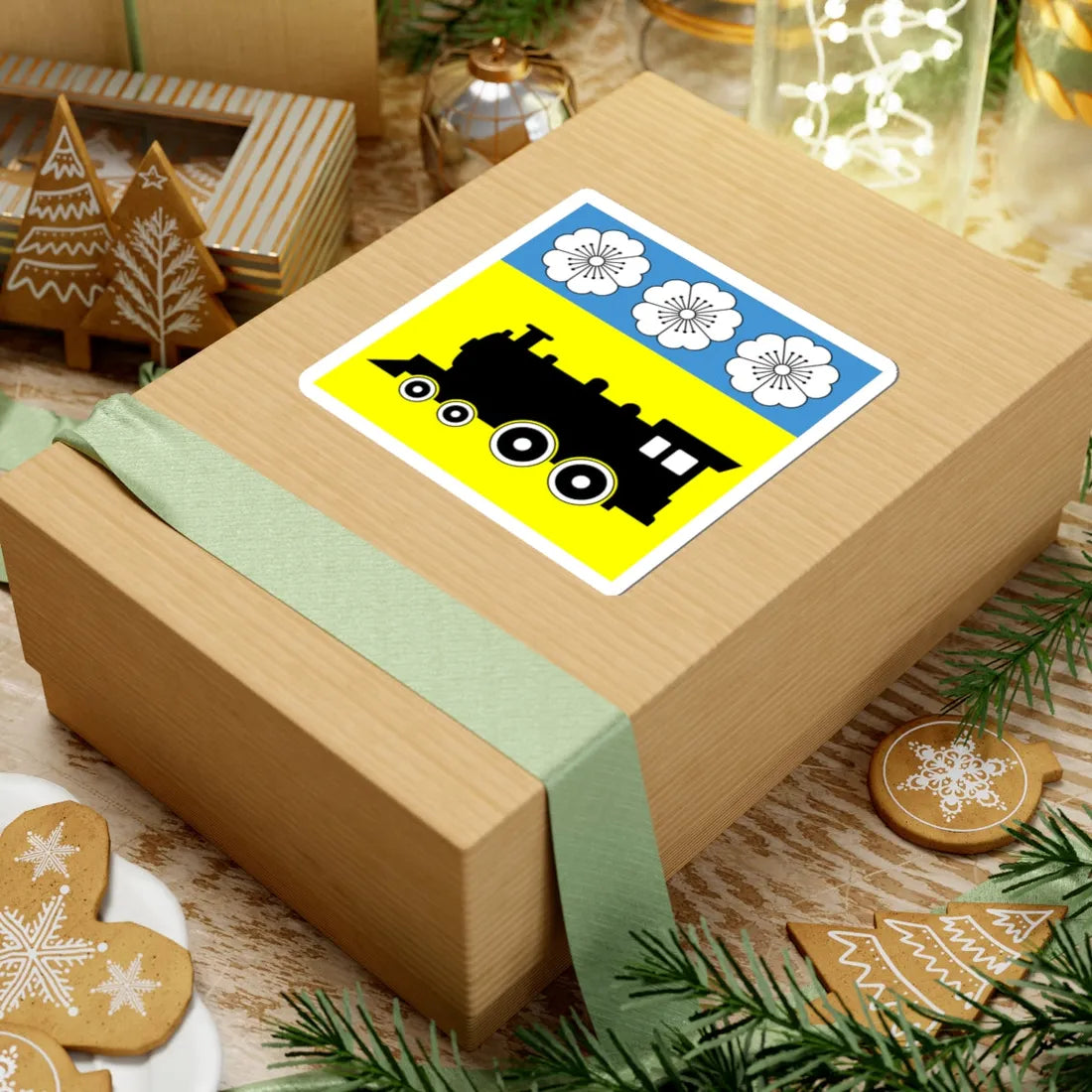 Flag of Synelnykove (Ukraine) STICKER Vinyl Kiss-Cut Decal - The Sticker Space