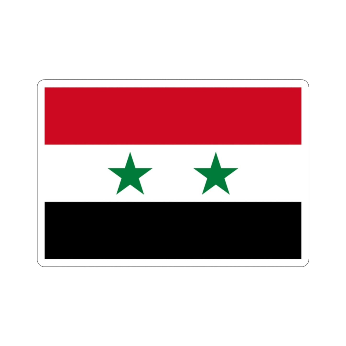 Flag of Syria STICKER Vinyl Die-Cut Decal-2 Inch-The Sticker Space