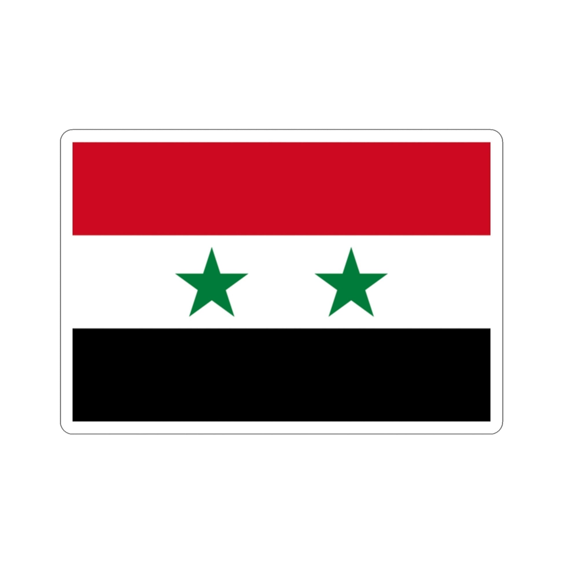 Flag of Syria STICKER Vinyl Die-Cut Decal-2 Inch-The Sticker Space