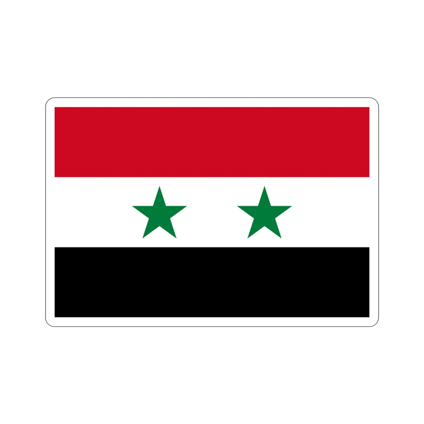 Flag of Syria STICKER Vinyl Die-Cut Decal-3 Inch-The Sticker Space