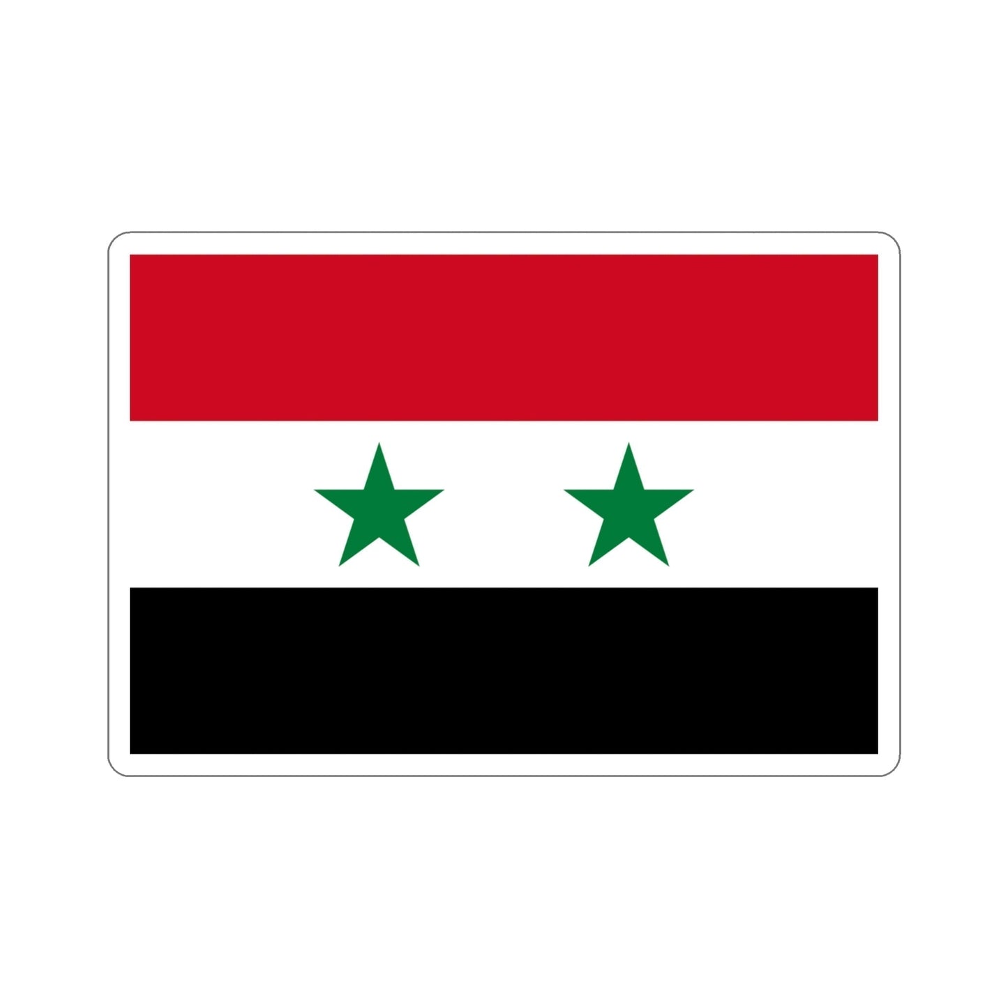 Flag of Syria STICKER Vinyl Die-Cut Decal-4 Inch-The Sticker Space