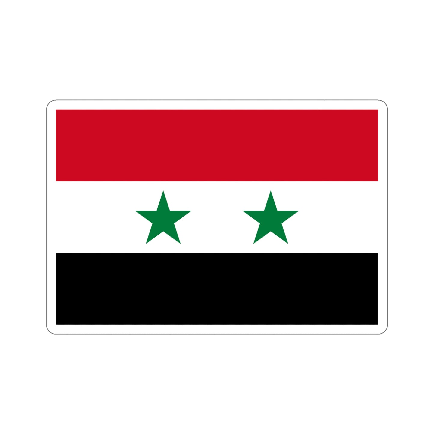 Flag of Syria STICKER Vinyl Die-Cut Decal-5 Inch-The Sticker Space