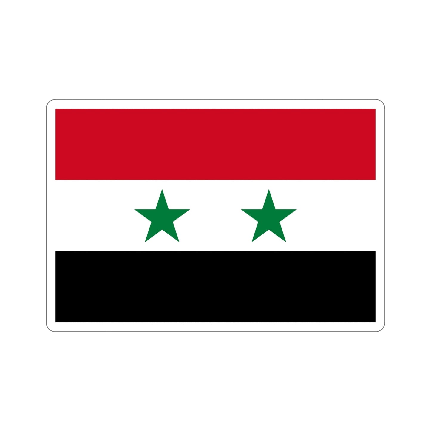 Flag of Syria STICKER Vinyl Die-Cut Decal-6 Inch-The Sticker Space