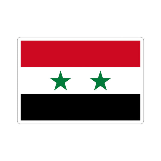 Flag of Syria STICKER Vinyl Die-Cut Decal-6 Inch-The Sticker Space