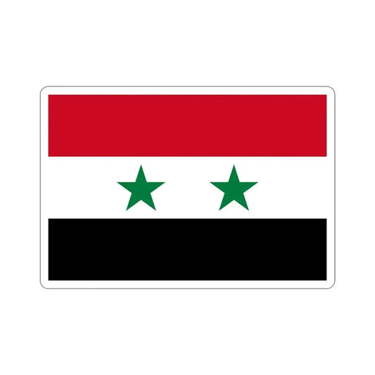 Flag of Syria STICKER Vinyl Die-Cut Decal 6 Inch - The Sticker Space