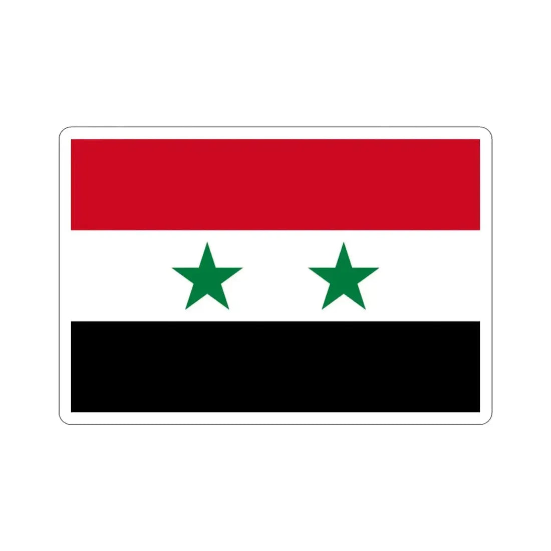 Flag of Syria STICKER Vinyl Die-Cut Decal - The Sticker Space