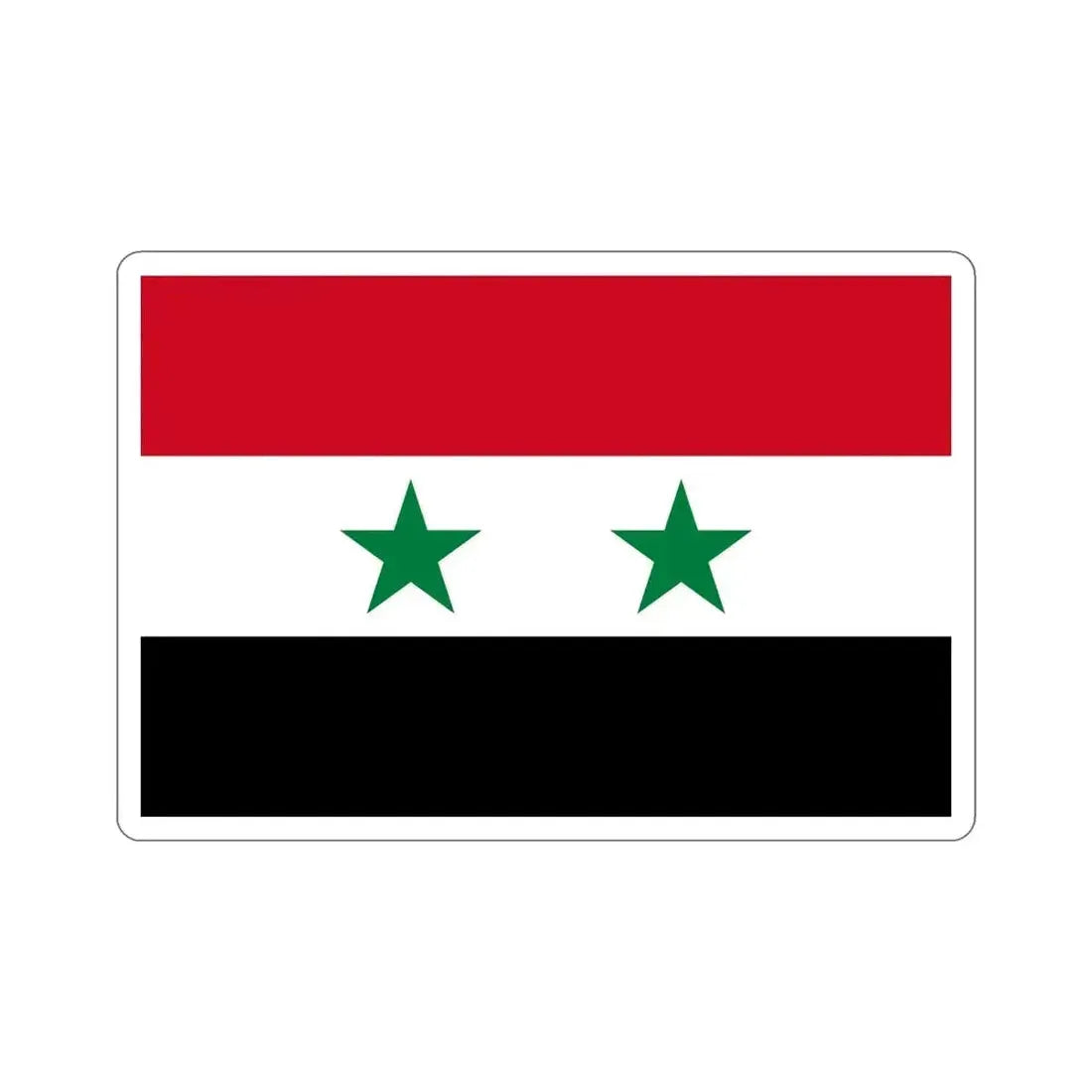 Flag of Syria STICKER Vinyl Die-Cut Decal - The Sticker Space