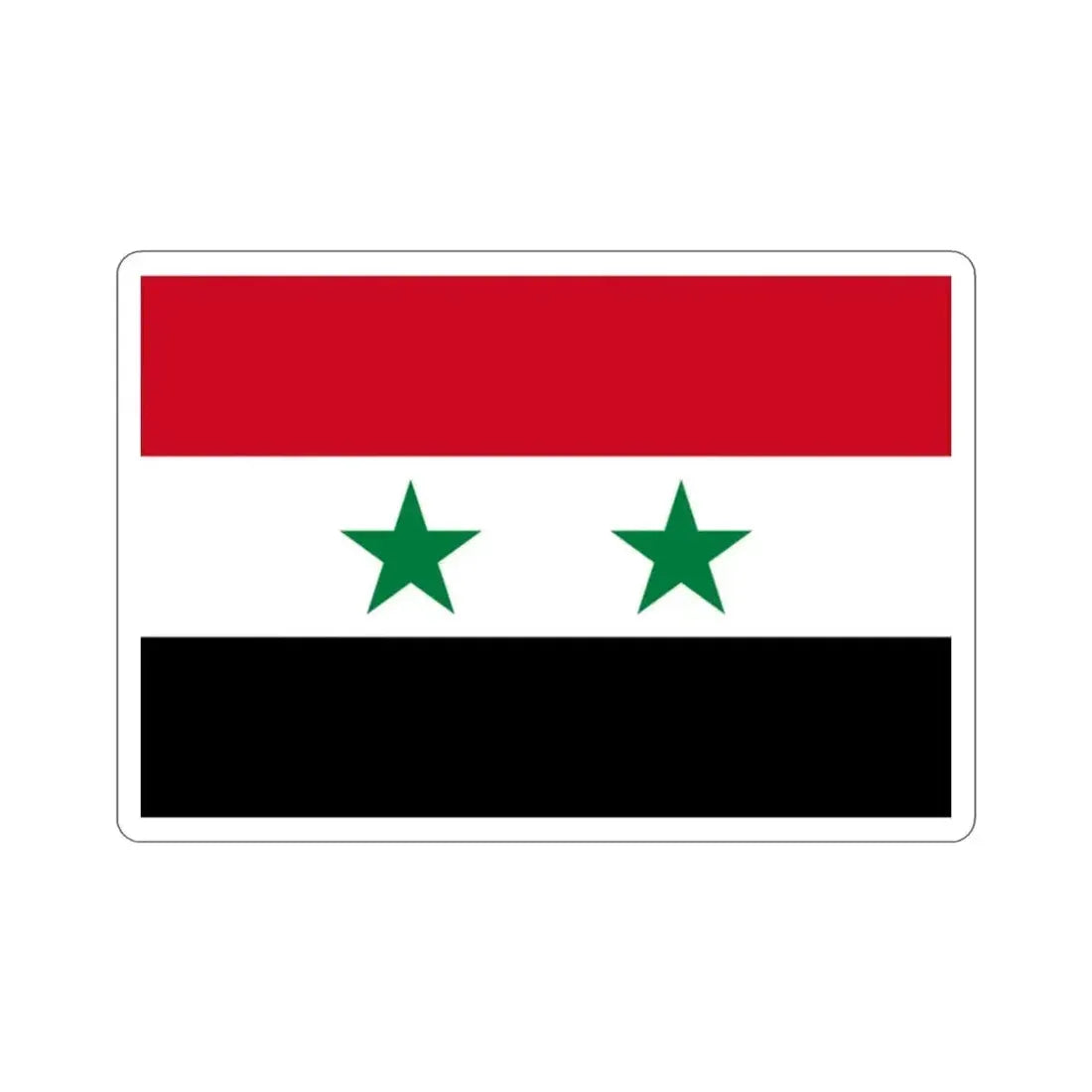 Flag of Syria STICKER Vinyl Die-Cut Decal - The Sticker Space