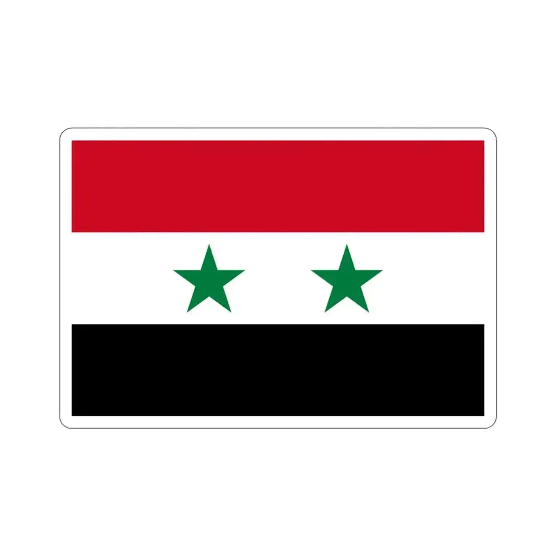 Flag of Syria STICKER Vinyl Die-Cut Decal - The Sticker Space