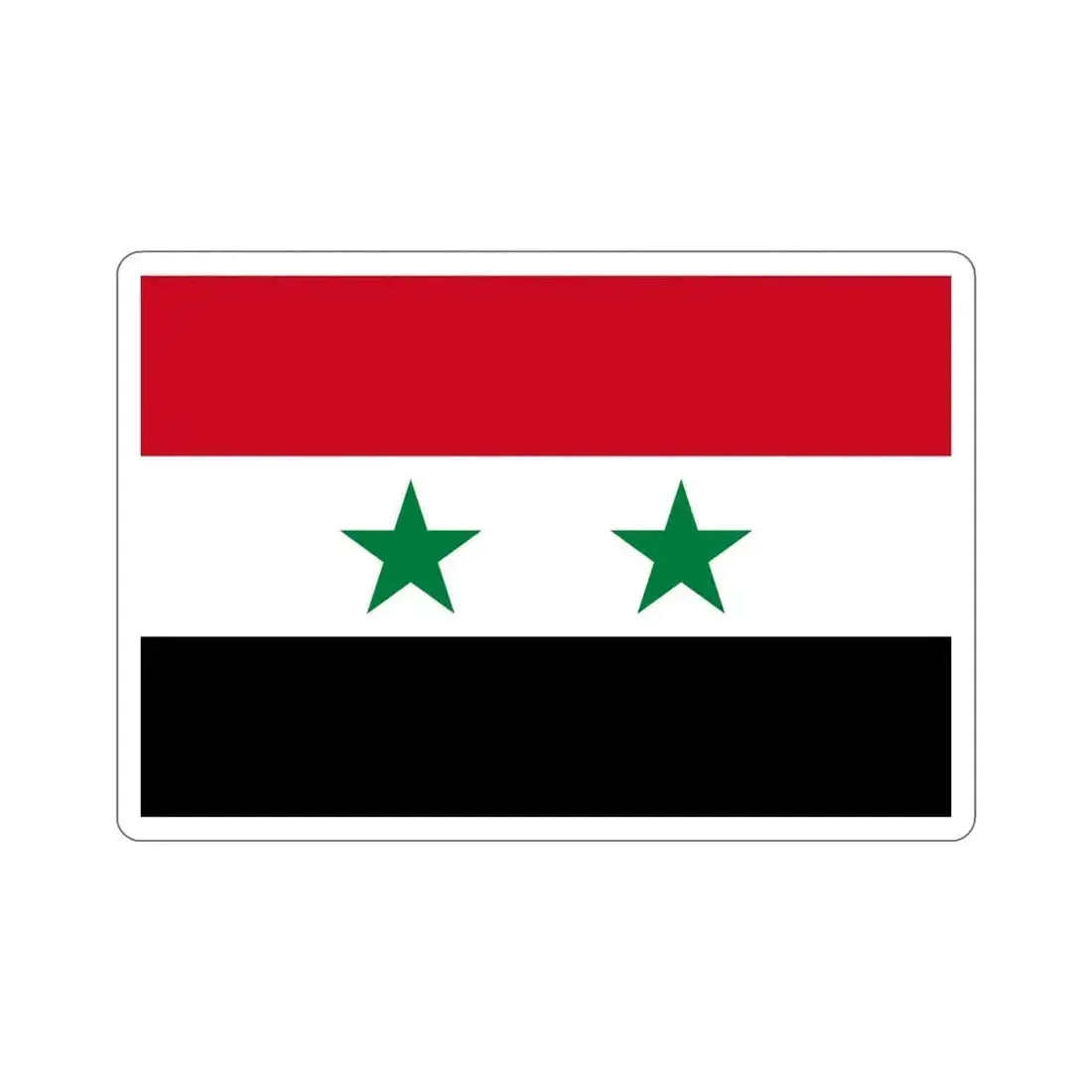 Flag of Syria STICKER Vinyl Die-Cut Decal - The Sticker Space