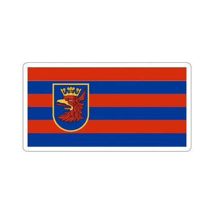 Flag of Szczecin Poland STICKER Vinyl Die-Cut Decal 6 Inch - The Sticker Space