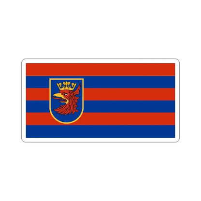 Flag of Szczecin Poland STICKER Vinyl Die-Cut Decal - The Sticker Space