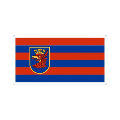 Flag of Szczecin Poland STICKER Vinyl Die-Cut Decal - The Sticker Space