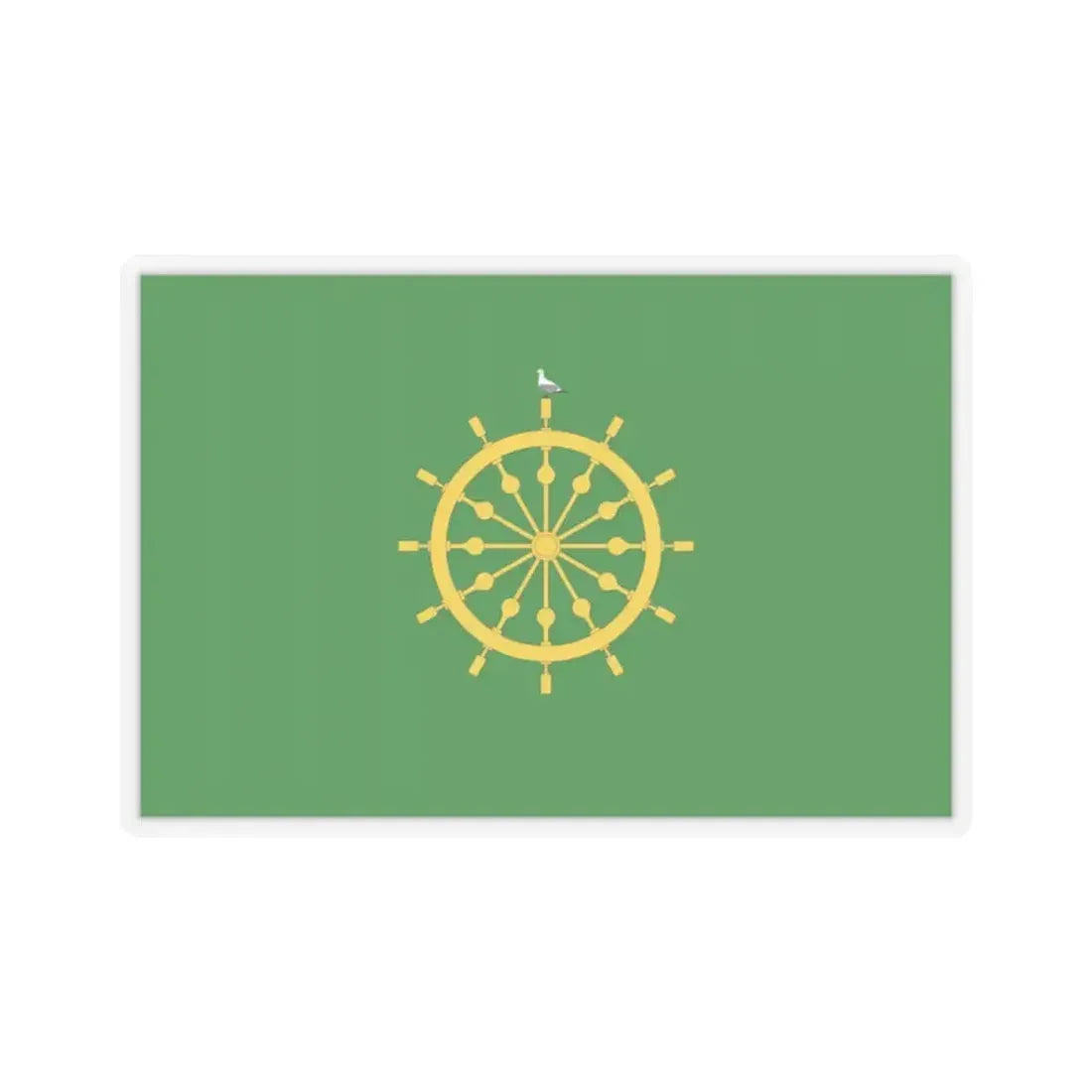 Flag of Ta' Xbiex Malta - STICKER Vinyl Kiss-Cut Decal 2 Inch Transparent - The Sticker Space