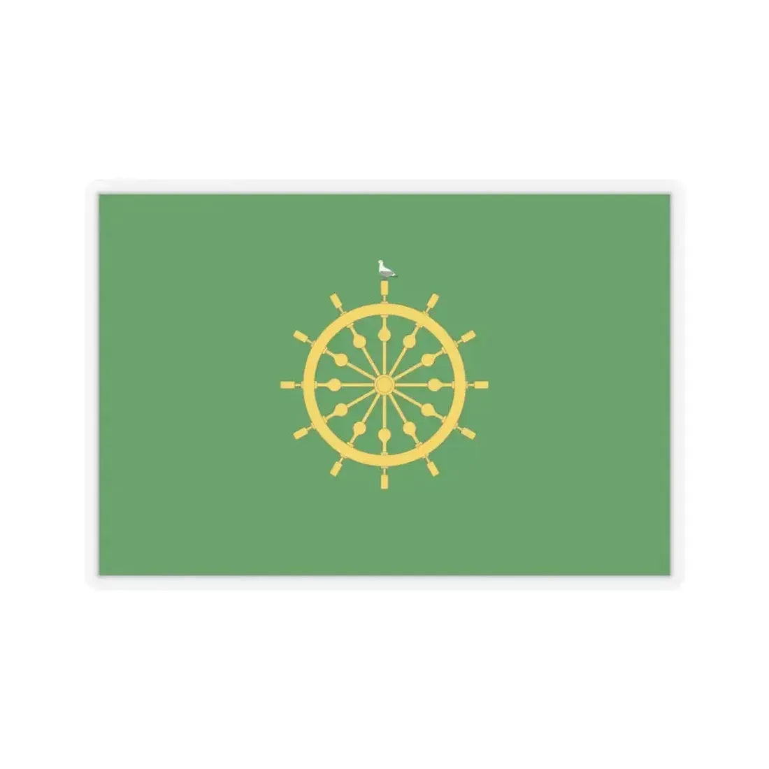 Flag of Ta' Xbiex Malta - STICKER Vinyl Kiss-Cut Decal 3 Inch Transparent - The Sticker Space