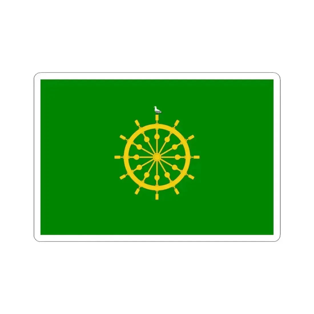 Flag of Ta' Xbiex Malta - STICKER Vinyl Kiss-Cut Decal 3 Inch White - The Sticker Space