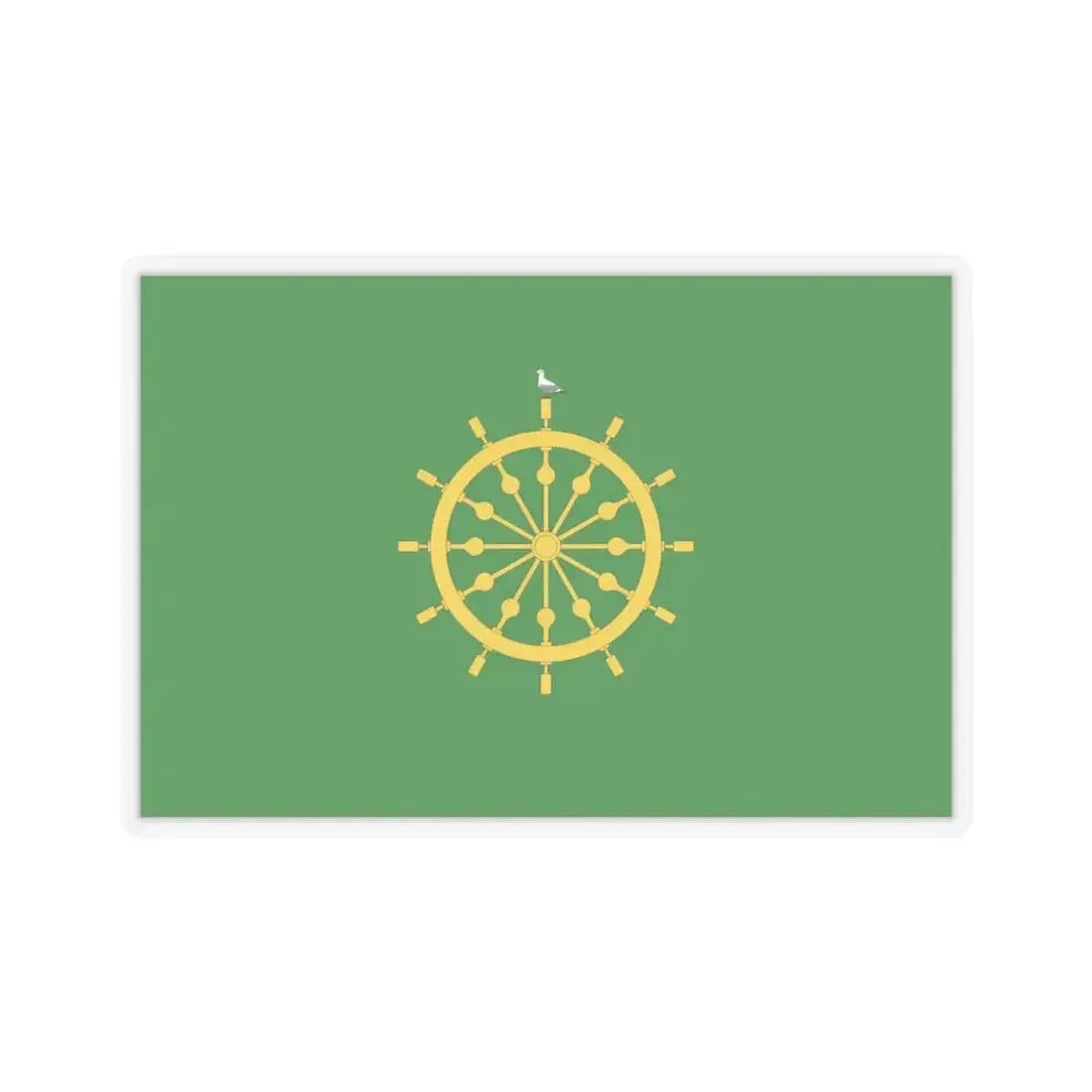 Flag of Ta' Xbiex Malta - STICKER Vinyl Kiss-Cut Decal 4 Inch Transparent - The Sticker Space