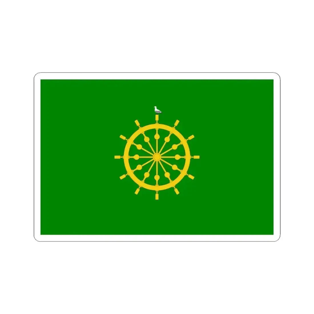 Flag of Ta' Xbiex Malta - STICKER Vinyl Kiss-Cut Decal 4 Inch White - The Sticker Space