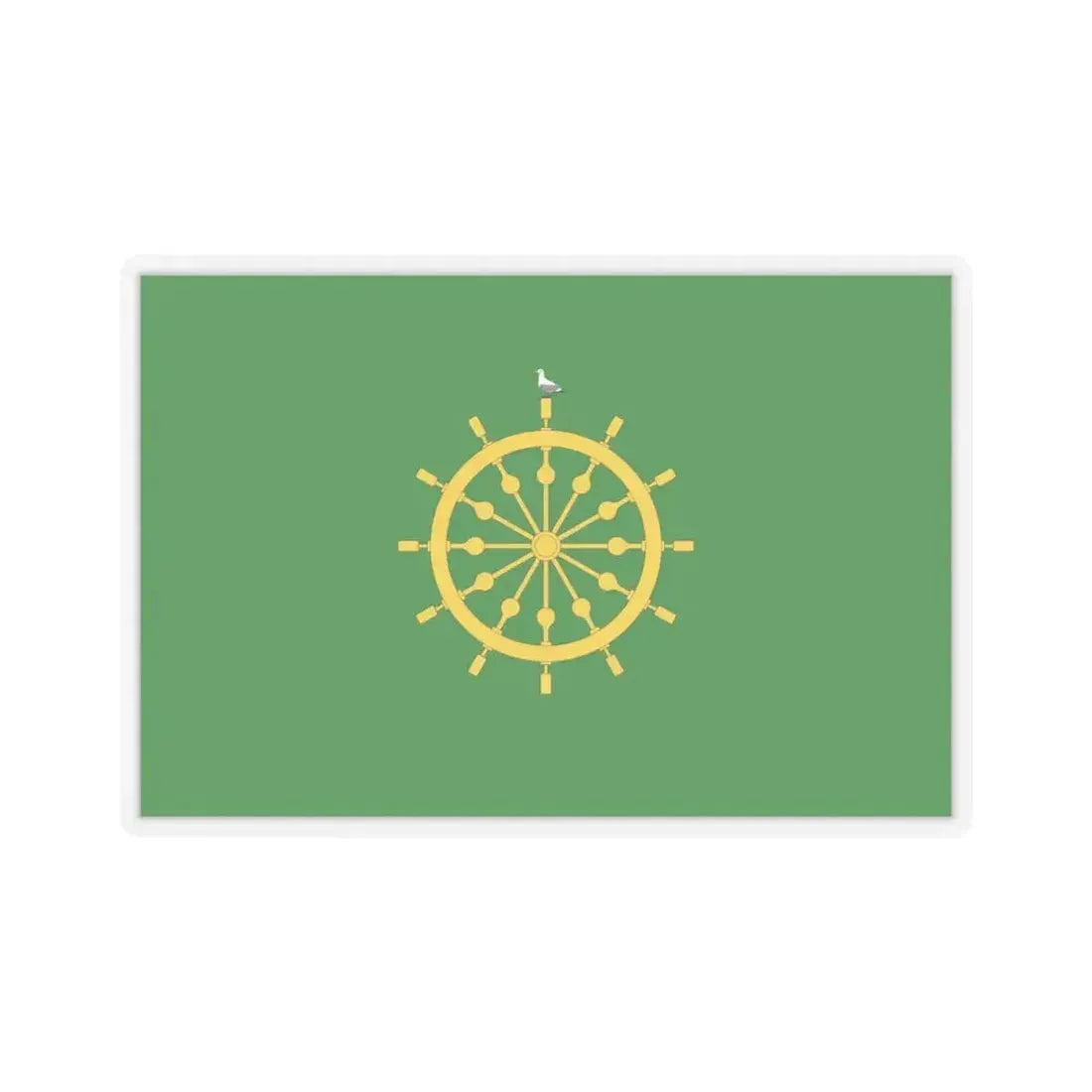 Flag of Ta' Xbiex Malta - STICKER Vinyl Kiss-Cut Decal 6 Inch Transparent - The Sticker Space