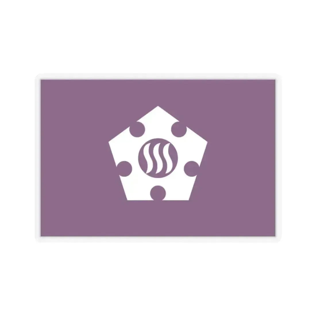 Flag of Tachikawa Tokyo Japan - STICKER Vinyl Kiss-Cut Decal 2 Inch Transparent - The Sticker Space