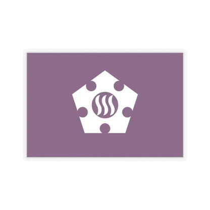 Flag of Tachikawa Tokyo Japan - STICKER Vinyl Kiss-Cut Decal 2 Inch Transparent - The Sticker Space