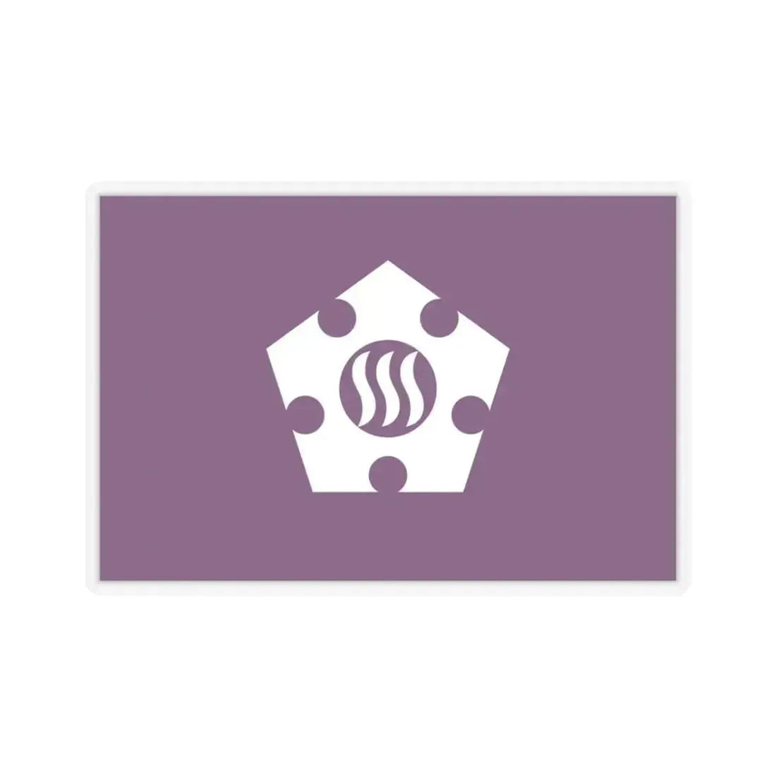 Flag of Tachikawa Tokyo Japan - STICKER Vinyl Kiss-Cut Decal 3 Inch Transparent - The Sticker Space