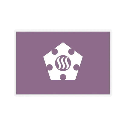 Flag of Tachikawa Tokyo Japan - STICKER Vinyl Kiss-Cut Decal 3 Inch Transparent - The Sticker Space