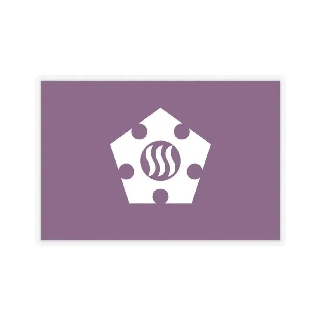 Flag of Tachikawa Tokyo Japan - STICKER Vinyl Kiss-Cut Decal 4 Inch Transparent - The Sticker Space