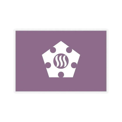 Flag of Tachikawa Tokyo Japan - STICKER Vinyl Kiss-Cut Decal 4 Inch Transparent - The Sticker Space