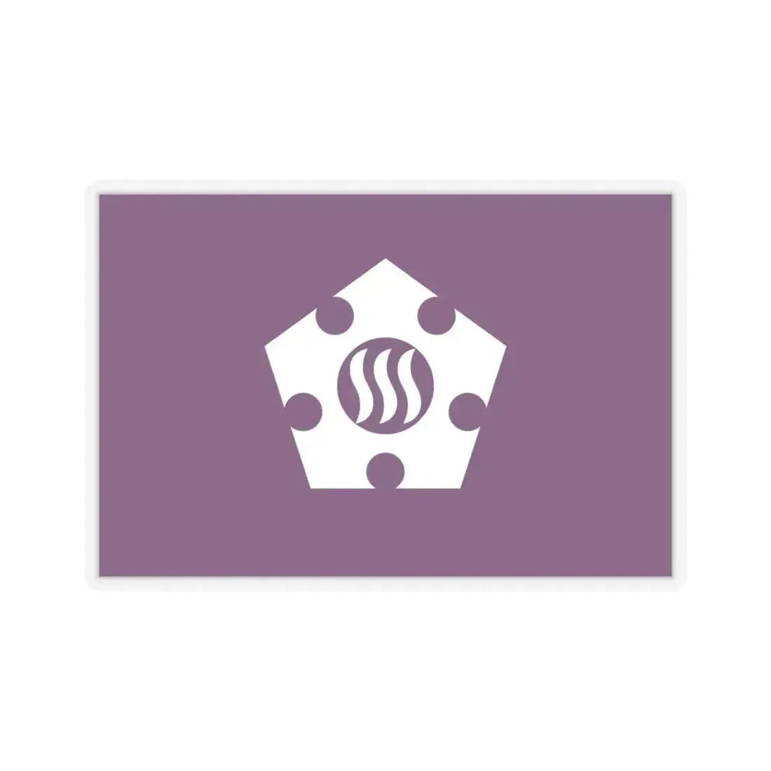 Flag of Tachikawa Tokyo Japan - STICKER Vinyl Kiss-Cut Decal 6 Inch Transparent - The Sticker Space