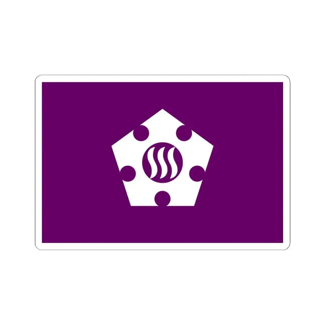 Flag of Tachikawa Tokyo Japan - STICKER Vinyl Kiss-Cut Decal 6 Inch White - The Sticker Space