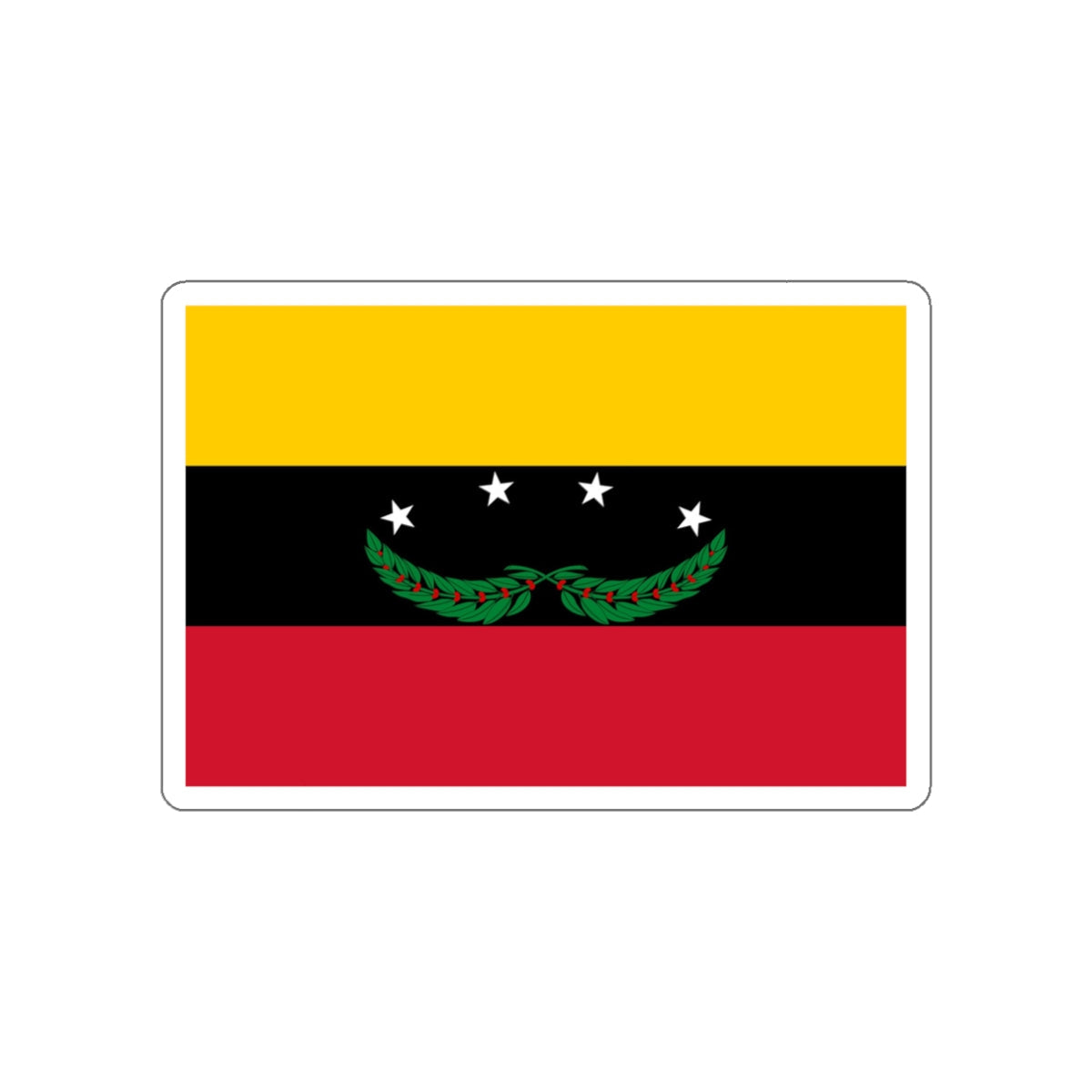 Flag of Táchira Venezuela STICKER Vinyl Die-Cut Decal-White-The Sticker Space