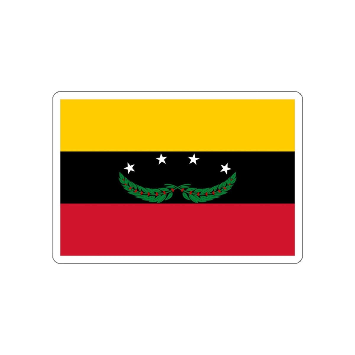 Flag of Táchira Venezuela STICKER Vinyl Die-Cut Decal-White-The Sticker Space