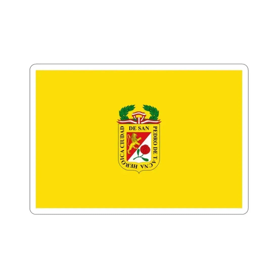 Flag of Tacna capital of the Tacna Region Peru STICKER Vinyl Die-Cut Decal 2 Inch - The Sticker Space
