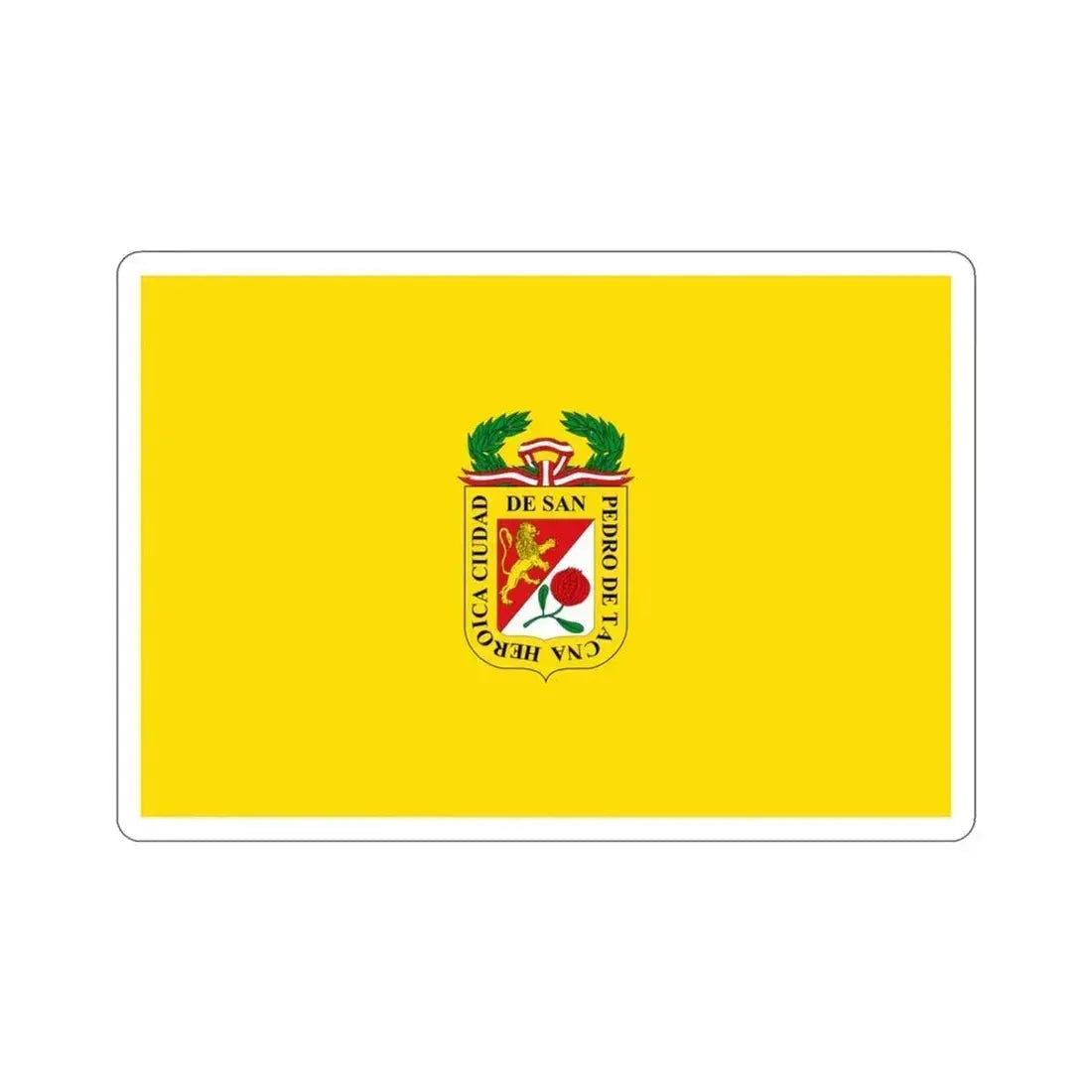 Flag of Tacna capital of the Tacna Region Peru STICKER Vinyl Die-Cut Decal 3 Inch - The Sticker Space